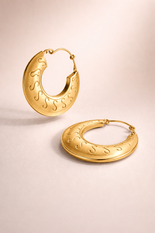 BOHO SILVER ETHINIC EARRINGS