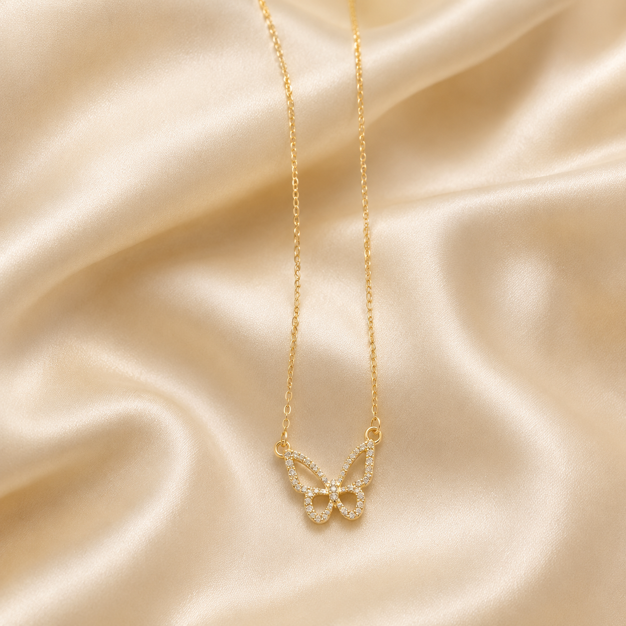 Gold Butterfly Necklace