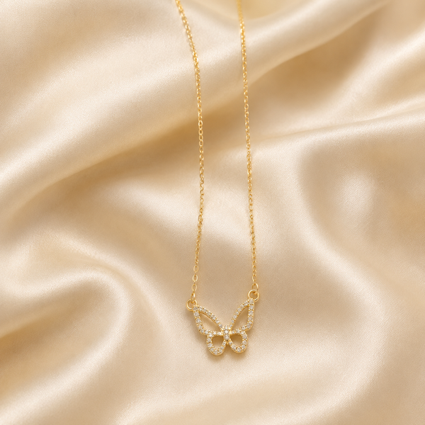 Gold Butterfly Necklace
