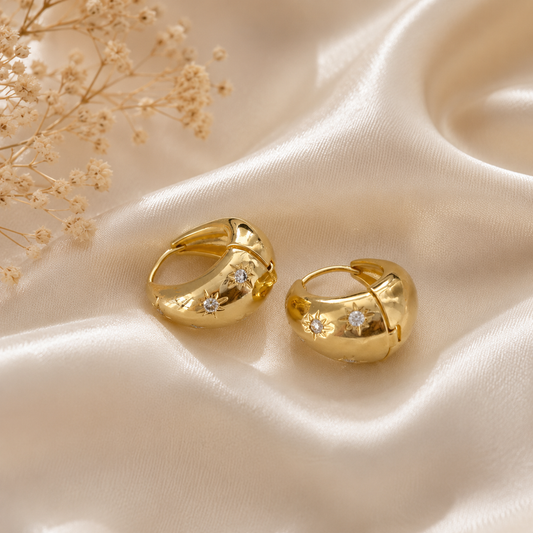 Diamond and Gold Earring