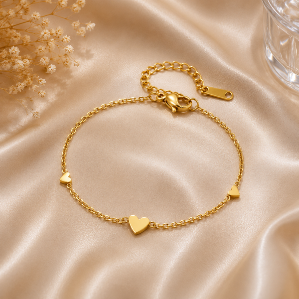 Golden Mini heart Bracelet