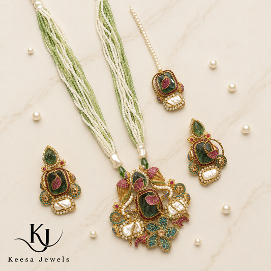 ROYAL BLOOM CHOKAR JEWELRY SET