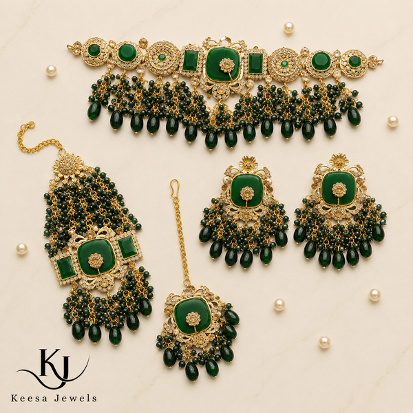 Emerald Queen  Choker Set