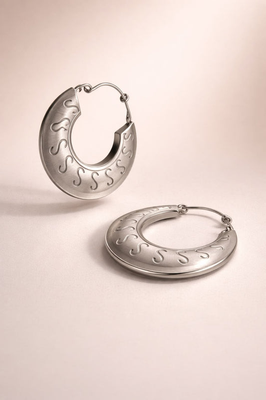 BOHO SILVER ETHINIC EARRINGS