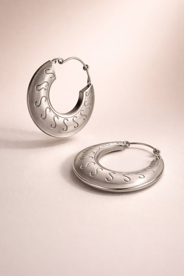BOHO SILVER ETHINIC EARRINGS